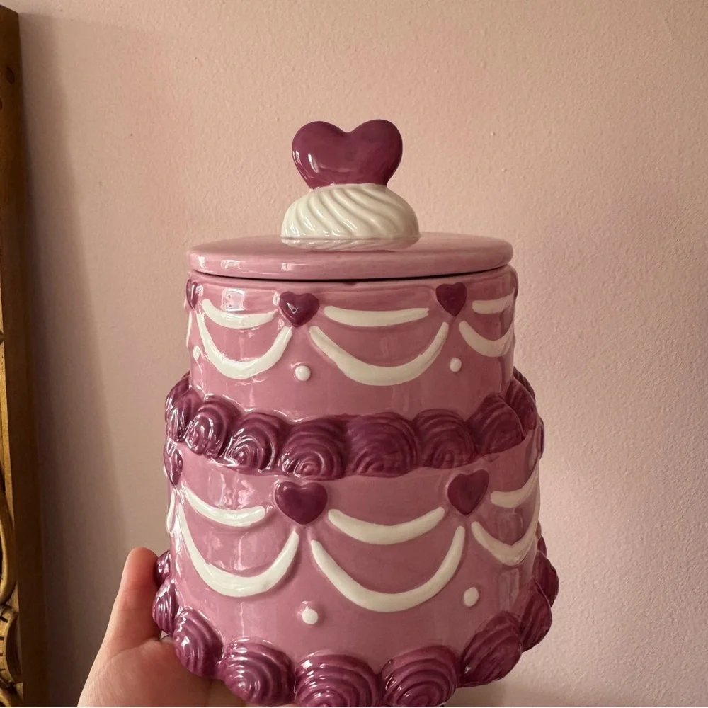 Tiered vintage cake cookie jar - Picture 4 of 7